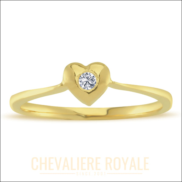 La Promesse Étincelante : Bague Cœur  Diamant Couleur G 0,05 carat-chevaliere-royale-25
