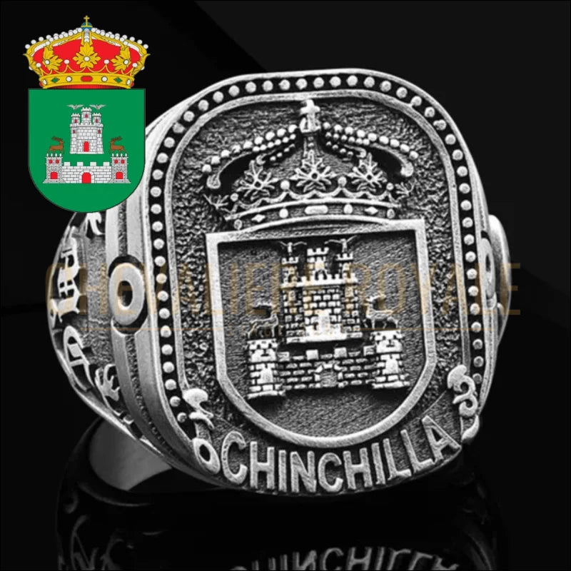 Chevalière Héraldique Blason Armoiries Gravées Chevalière Royale