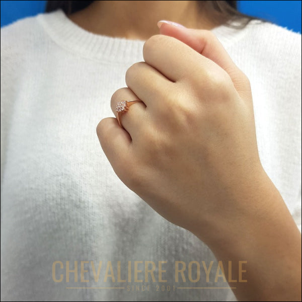 Bague de Promesse Or Rouge 14 Carats - Diamants Baguette-chevaliere-royale-2023