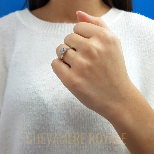 Bague en Diamant Baguette 0,20 Carat - Élégance et Raffinement-Chevaliere Royale - 754