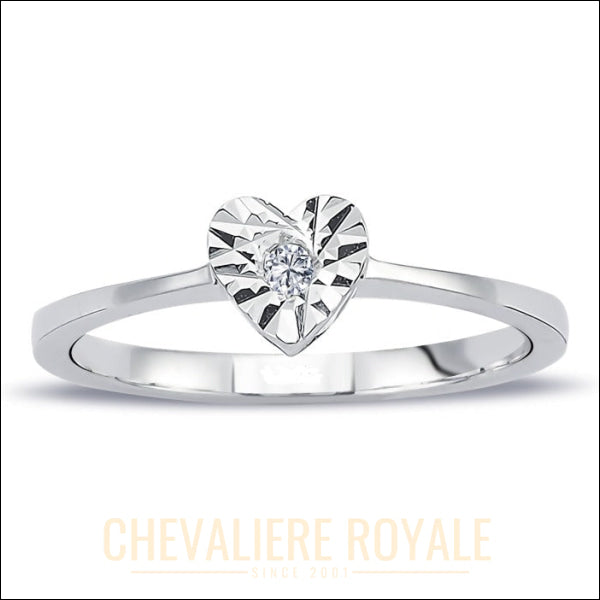 Bague de Promesse et Solitaire en Diamant - Élégance Abordable 0,50 carat-Chevaliere Royale - 7