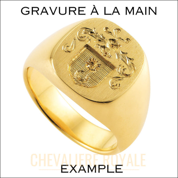 Chevalière Traditionnelle en Ovale - Personnalisation Sur Mesure-Chevaliere ROyale - 2