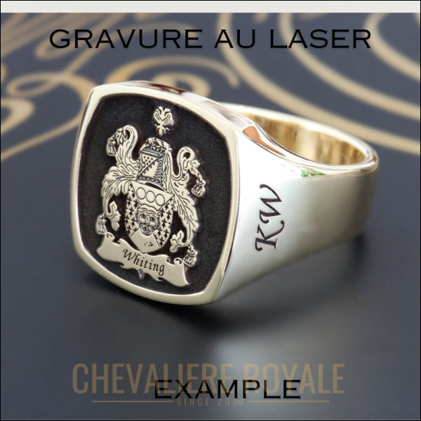 Chevalière Traditionnelle en Ovale - Personnalisation Sur Mesure-Chevaliere ROyale - 3