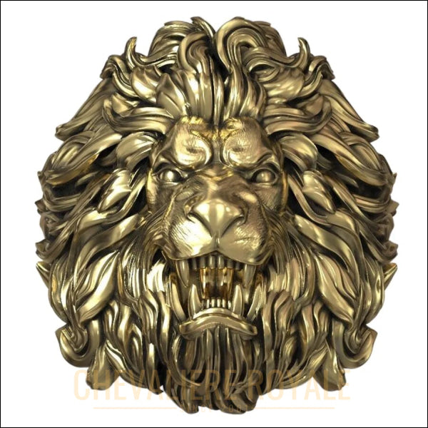 Portez la Noblesse du Lion : Chevalière en Argent Massif-chevaliere royale - Or