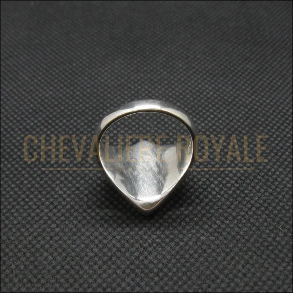 Artisanat Exquis : Bague Chevalière Fleur de lys en Argent Massif-Chevaliere Royale-7777