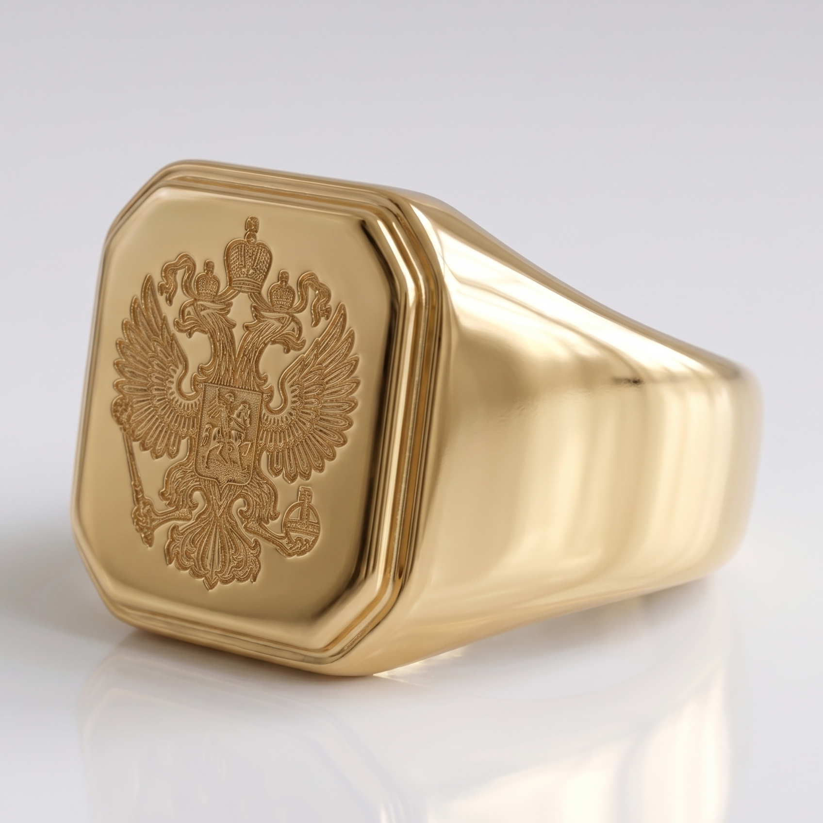 Chevalière Homme Or 18 Carats Personnalisée | Armoiries & Blason