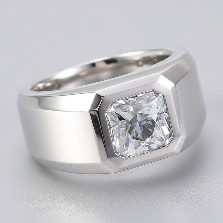 bague-Moissanite-Or-Blanc-Homme-chevaliere-royale