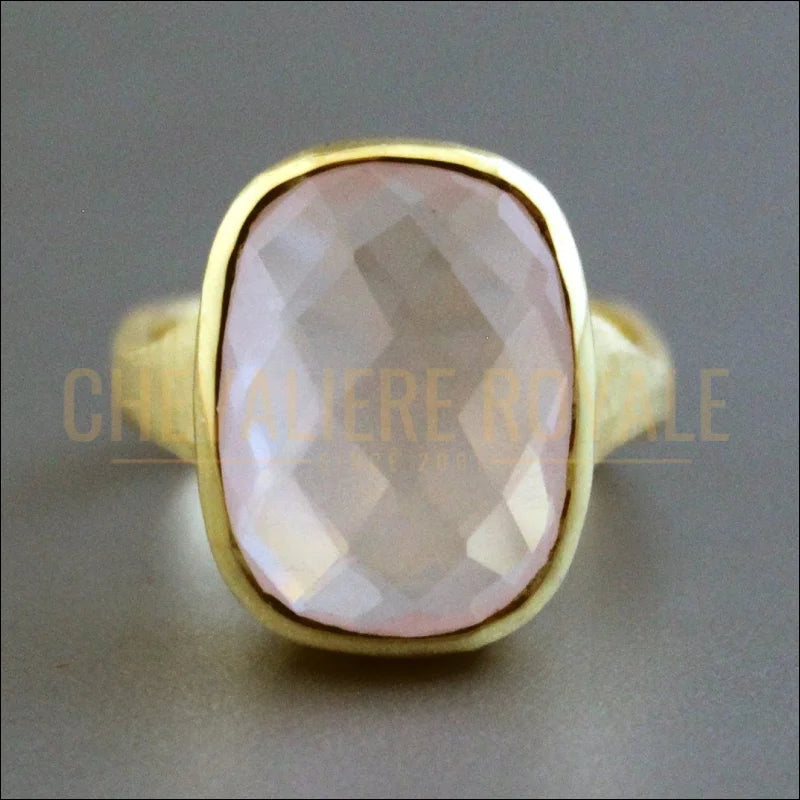Bague-en-quartz-rose-faite-main-plaquée-or-18-carats-Chevaliere-Royale