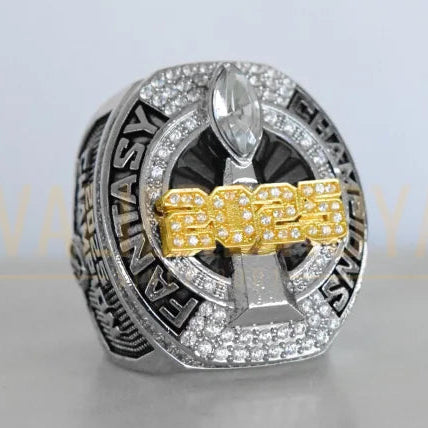 Bague Championnat Fantasy Football 2025 – Édition Officielle des Champions FFL-NOIR
