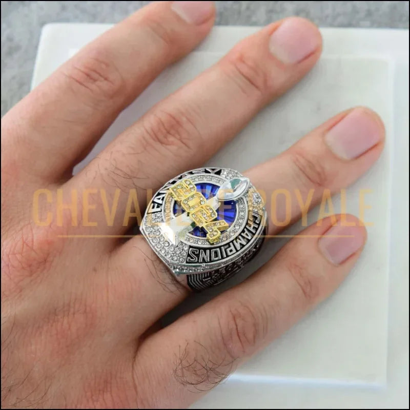 Bague Championnat Fantasy Football 2025 – Édition Officielle des Champions FFL-Chevaliere-Royale