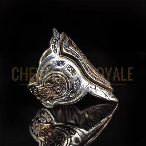 Bague chevalière de Sceau de Salomon Zihgir en argent-Chevaliere Royale - 8