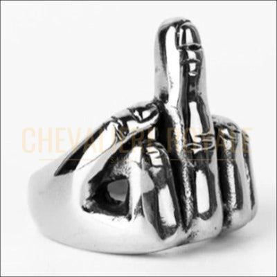 Bague chevalière en acier 