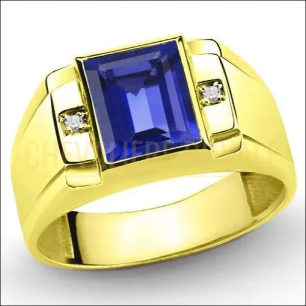 bague-chevaliere-or-8-carats-saphir-diamant