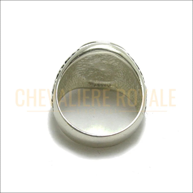 Bague Chevalière Homme St George en Argent Massif-Chevaliere Royale-854