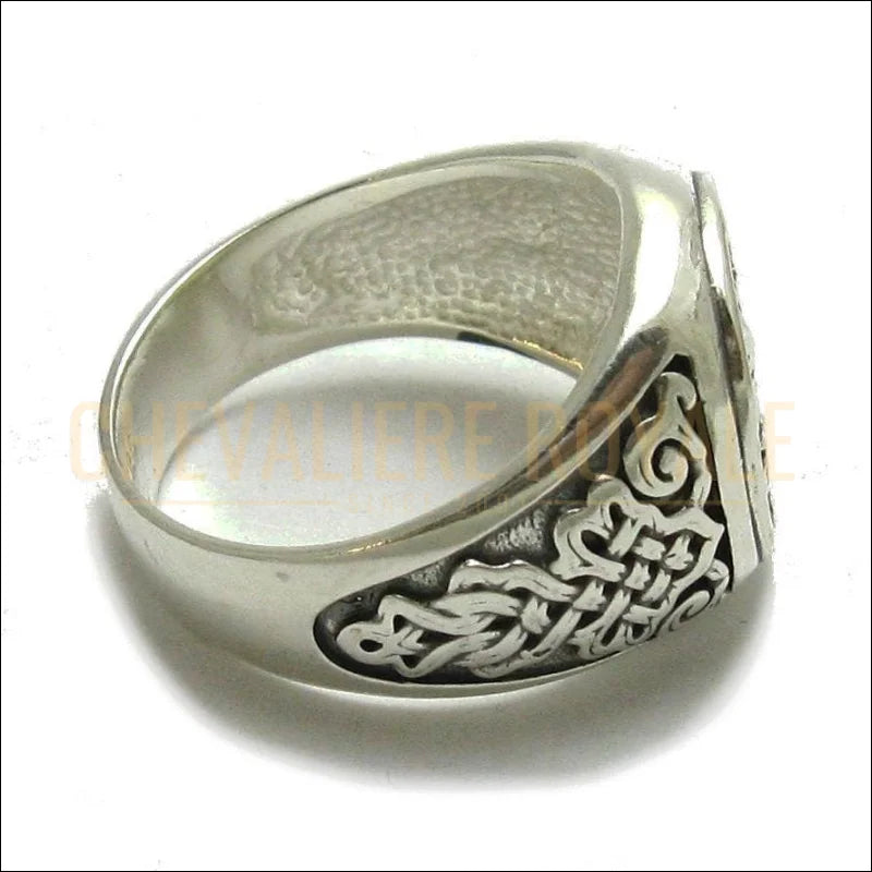 Bague Chevalière Homme St George en Argent Massif-Chevaliere Royale-54