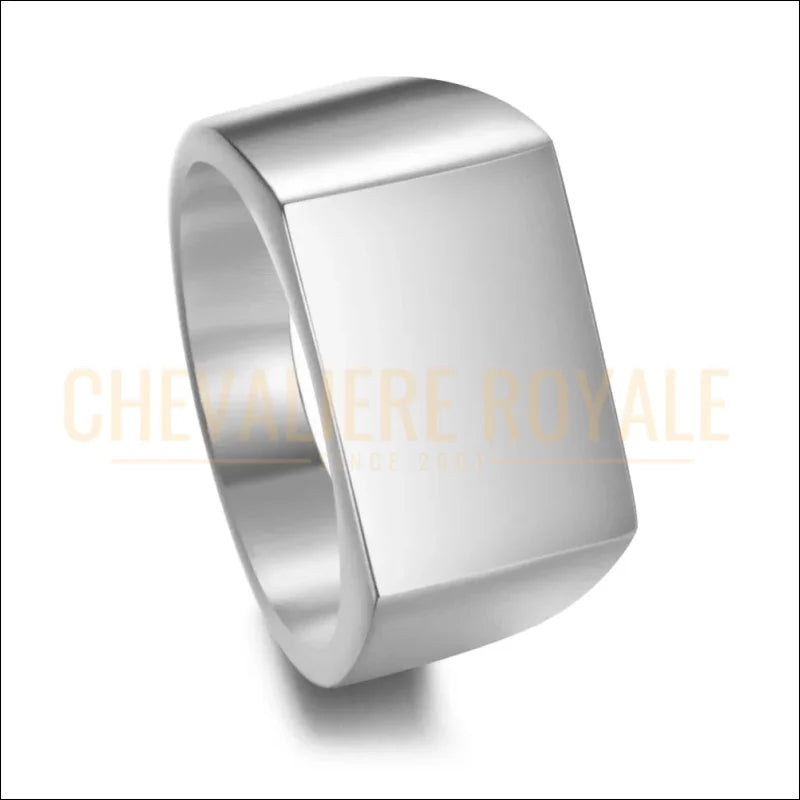 Bague Chevalière Personnalisée en Acier – Gravure Photo-chevaliere-royale-2025-641
