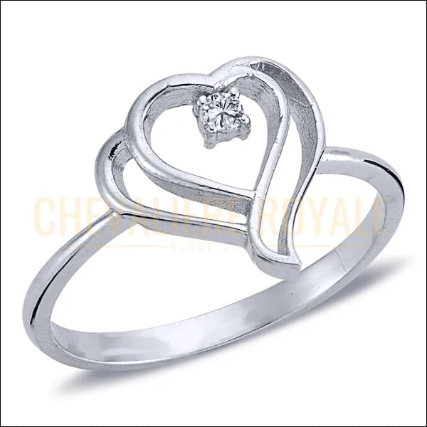 Bague de promesse en or blanc 14k - un symbole romantique