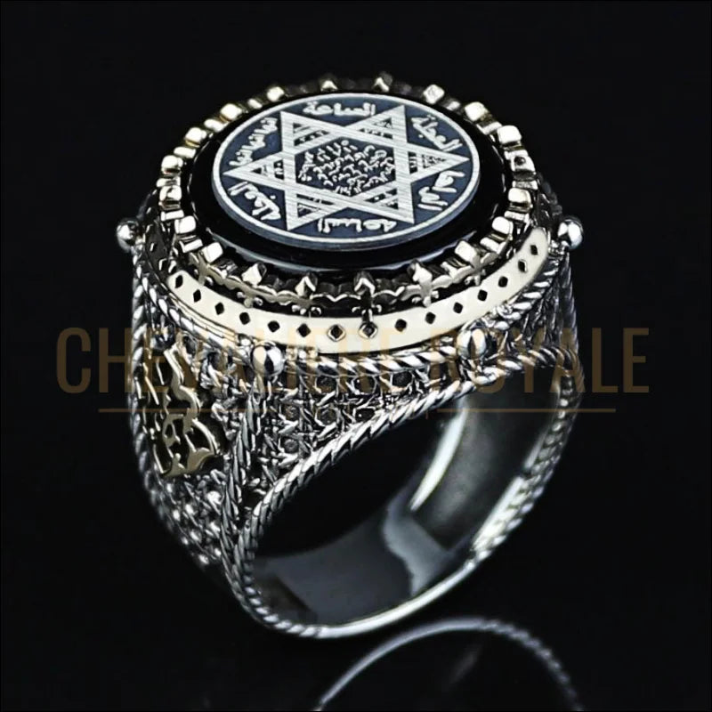 Bague-du-Roi-Salomon-Sceau-Esoterique-etoile-david-chevaliere-royale