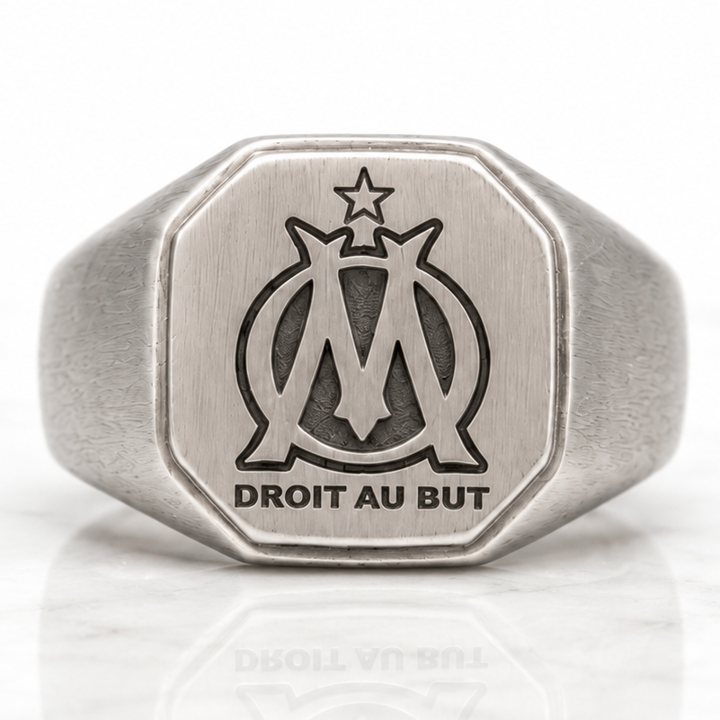 Chevalière OM pour Homme – L’Élégance Olympique de Marseille