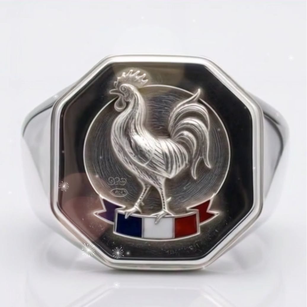 Chevalière Homme Argent "Coq Français" - Taille 58 - (Erreur de taille)