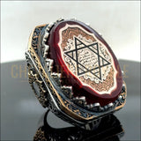 Bague Homme Grosse Chevalière Sceau de Salomon