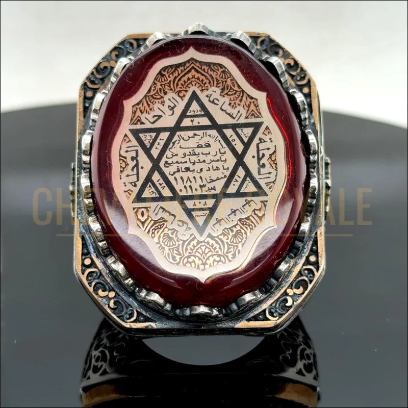 Bague Homme Grosse Chevalière Sceau de Salomon-Chevaliere-Royale-70
