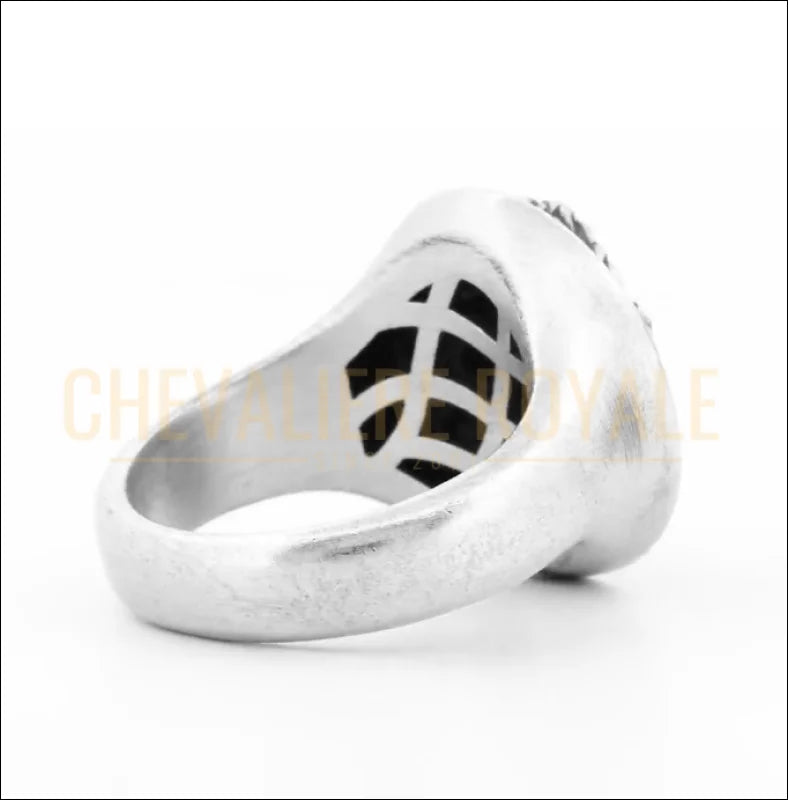 bague-tete-de-lion-argent-chevaliere-royale