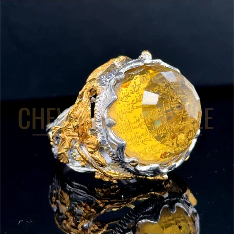 Bague islamique en argent pour homme bague faite main