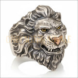 Bague Lion Argent Massif pour Homme – Style Viril & Puissant