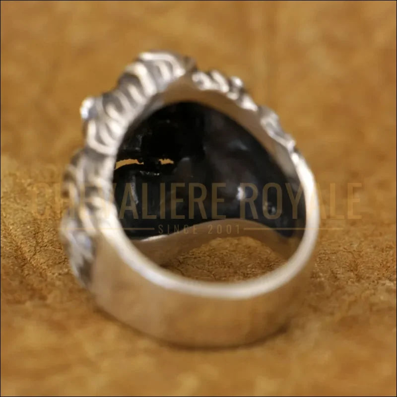 Bague lion argent massif pour homme – style viril & puissant