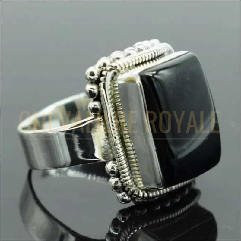 Bague-Lucifer-Onyx Noir–Chevalière-Lucifer-Morningstar-pour-hommes-chevaliere-royale-13