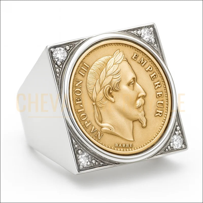 chevaliere-bague-napoleon-III-argent-et-or-chevaliere-royale-4