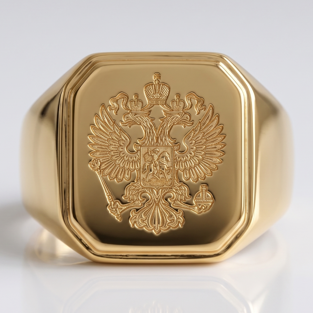 Chevalière Homme Or 18 Carats Personnalisée | Armoiries & Blason