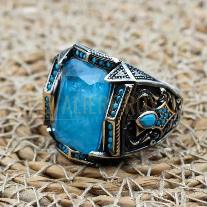 Bague pour Homme en Argent : Héritage et Raffinement-Chevalliere-Royale-774