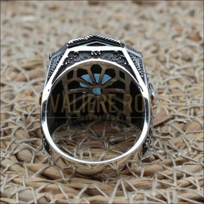 Bague pour Homme en Argent : Héritage et Raffinement-Chevalliere-Royale-825