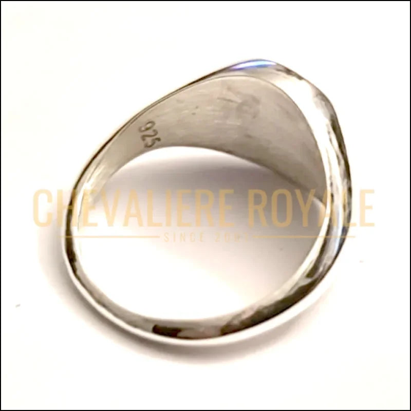 Bague Ronde Argent – Gravure Personnalisée Chevalière Royale