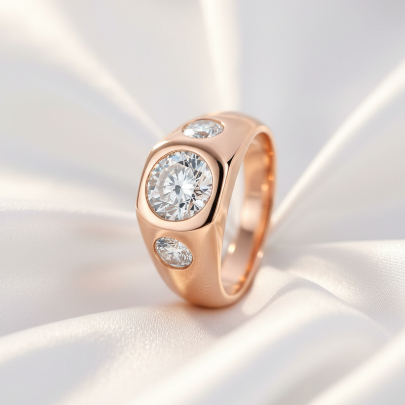 bague-rose-pierre-moissanite-chevaliere-royale