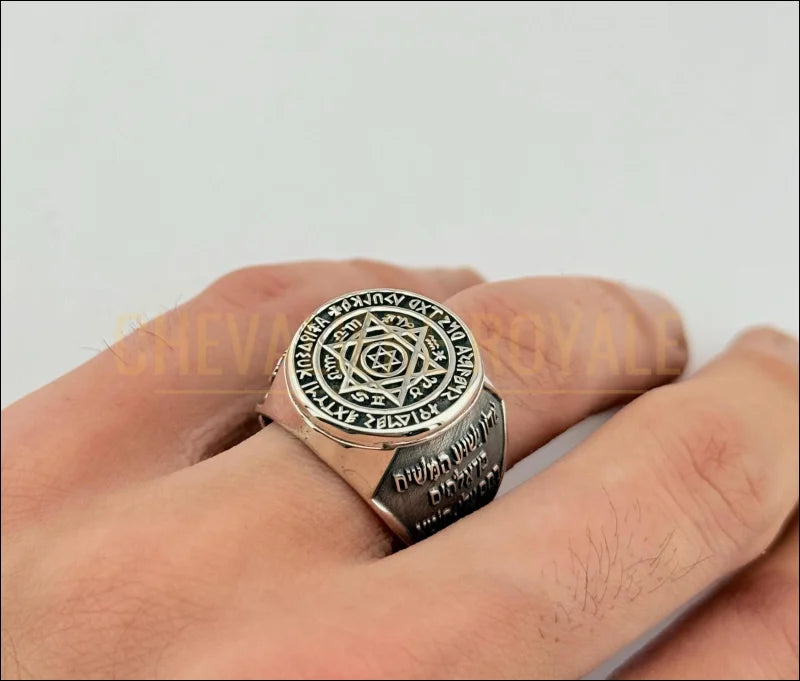 Bague sceau de Salomon –-Chevaliere-Royale-85