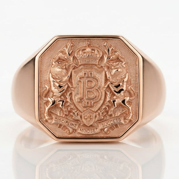 Chevalière personnalisée avec votre blason – Or