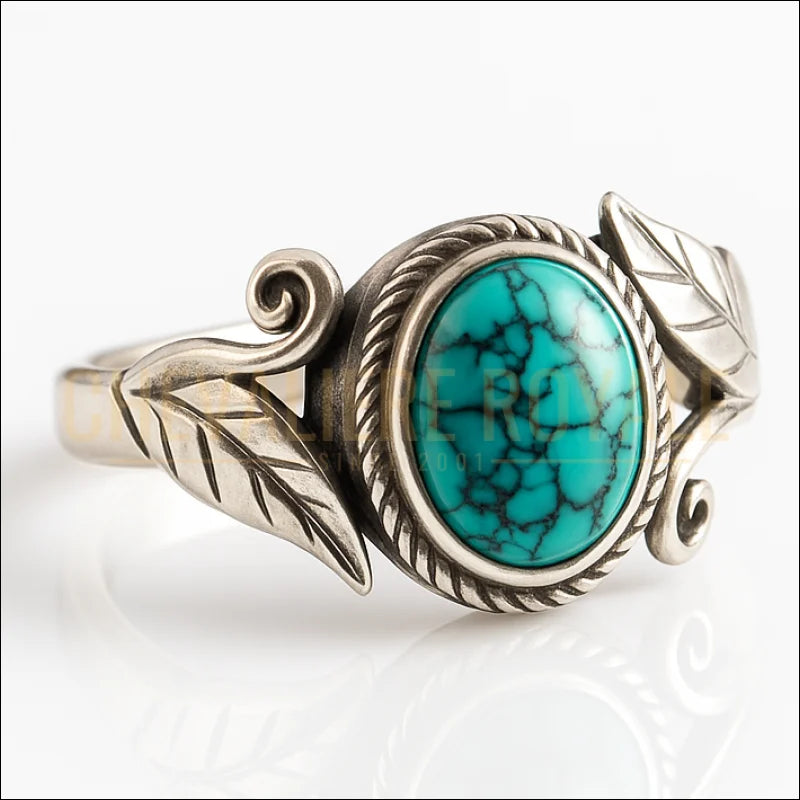 Bague-pour-Femme-Turquoise-Naturelle_Pierre-de-Purification-Chevaliere-Royale
