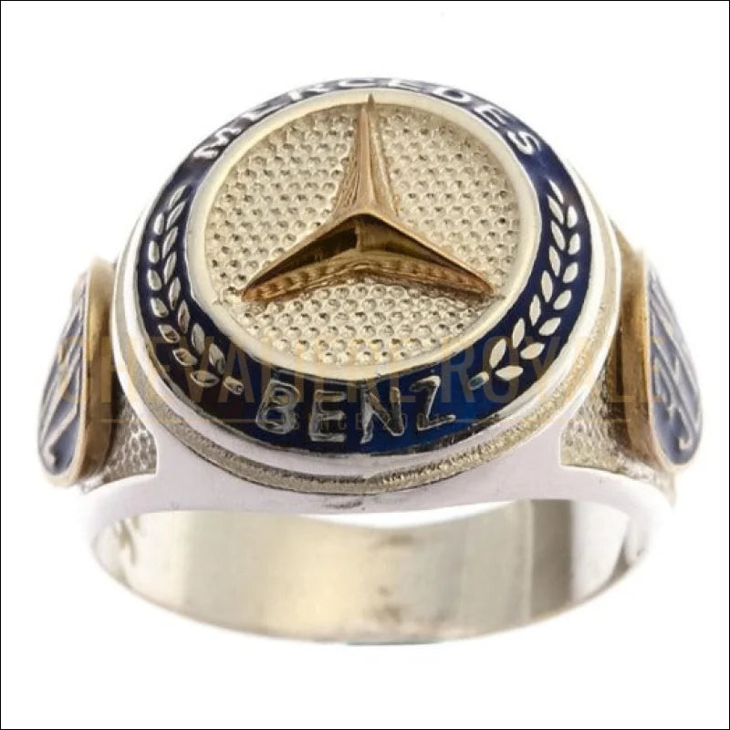 Chevalière mercedes: un hommage intemporel - 53 / plaqué or