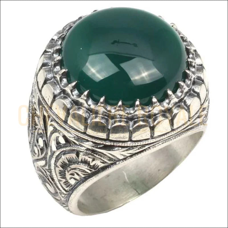 Chevalieres-argent-massif-presen-agate-verte
