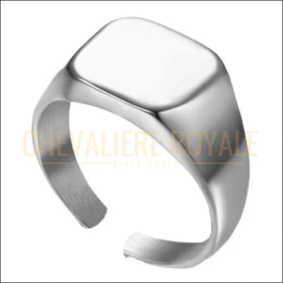 Chevalière Ajustable pour Femmes en Argent : Vintage et Moderne-chevaliere royale - 