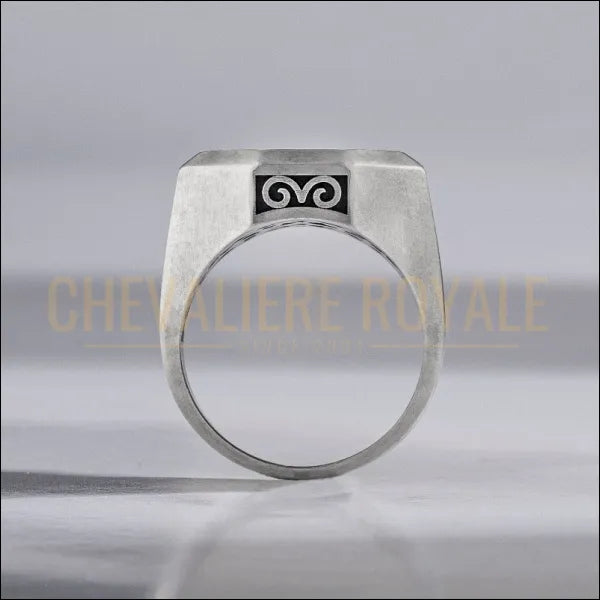 Chevalière  Arbre de Vie : Artisanat d'Argent Unique pour Homme-Chevaliere Royale-77