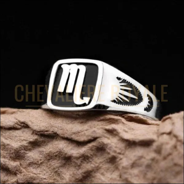 Bague Chevalière argent12 signe du zodiaque pour homme et femme vierge 