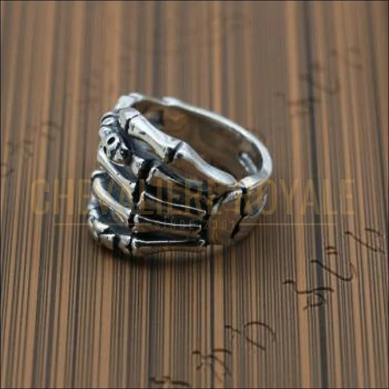 Chevalière Argent Homme Femme Squelette Chevalière Royale