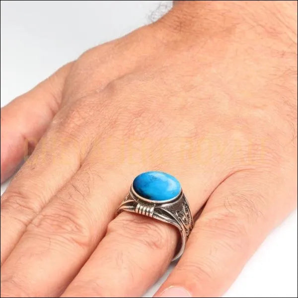 bague-chevalier-homme-pierres-precieuse-turquoise 