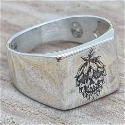 bague chevaliere personnalsiée sur mesure 