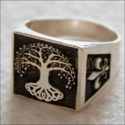 Chevalière argent personnalisable sur mesure forme carrée