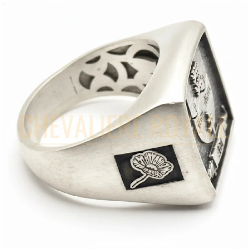 grosse-chevaliere-personnalisee-armoirie-3D-pour-homme-argent-massif-chevaliere-royale